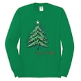 thumbnail image 2 of Merry Christmas Tree Christmas Mens Long Sleeve Shirt, Kelly, 2XL, 2 of 3