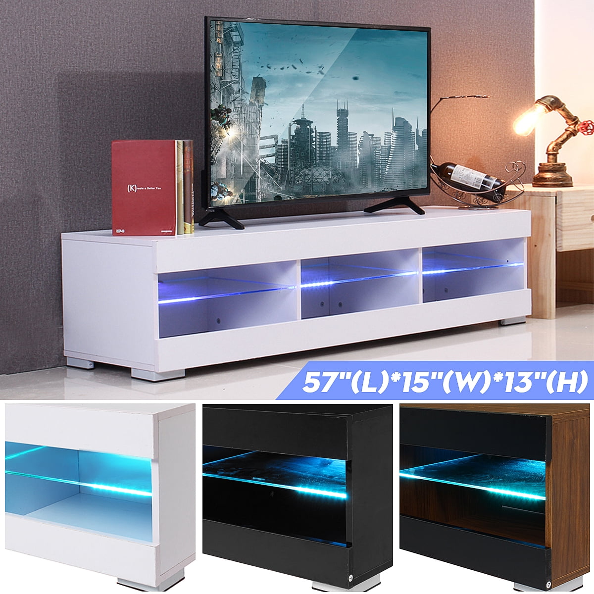 TV Stand Cabinet for Flat TV Screens 40-55 inch in Home ...