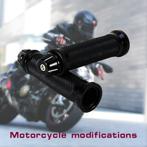 1 par de empu?aduras para motocicleta de 7/8 pulgadas, estándar para manillar de motocicleta, CNC, aluminio, gel, goma, antideslizante, mango de empuje EOTVIA No