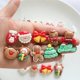 thumbnail image 4 of 10 Uds. Cabujones de resina brillantes con parte posterior plana en miniatura de la serie de árboles de Navidad para horquilla, álbum de recortes, accesorios artesanales para decoración del hogar DIY, 4 of 4