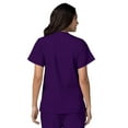 thumbnail image 3 of Adar Universal Women's Scrub Set – Snap Front Scrub Top and Multi Pocket Scrub Pants - 906 - Purple - S, 3 of 7