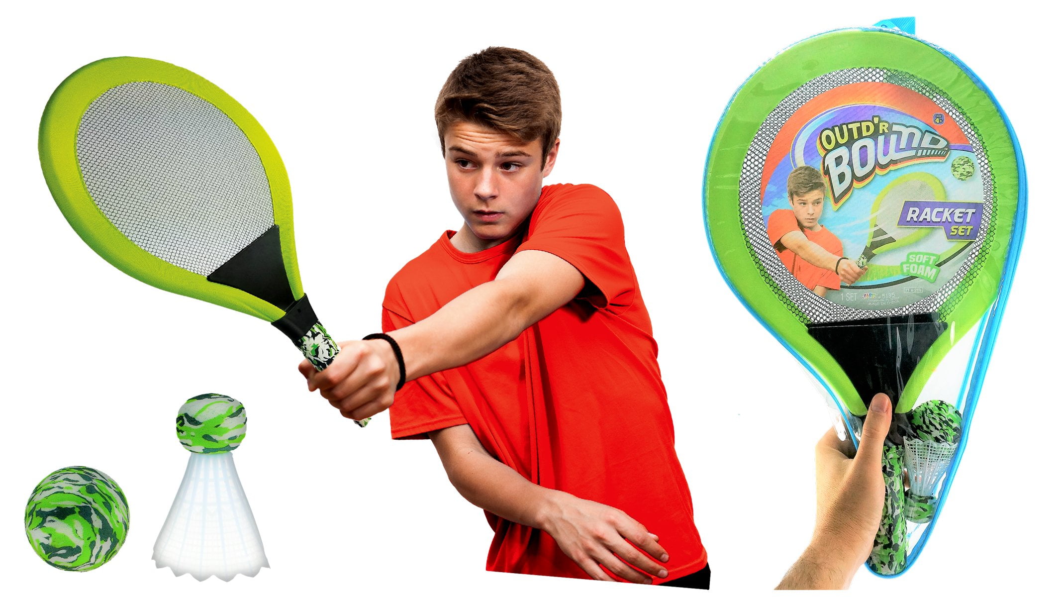 2Pcs Kids Adults Tennis Badminton Rackets Ball Set M7H0 Family Toy Sports P4I9 