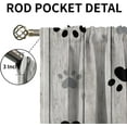 thumbnail image 5 of Cute Cats and Dogs Blackout Curtains for Playroom, Animals Bear Paw Prints Rod Pocket Curtains, Bathroom Curtains Window Luxury Room Decor Apply to Living Room Bedroom Kid Room-W42xL54in, 5 of 6