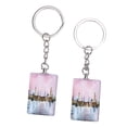 thumbnail image 1 of Souvenir Keychain, Sturdy Rectangular Pendant Souvenir Key Chain Double Sided  for Backpack, 1 of 7