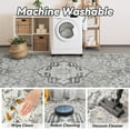 thumbnail image 4 of SIXHOME 8'x10' Area Rugs for Living Room Washable Traditional Grey Distressed Carpet Non Slip Ultra Soft Retro Floral Throw Indoor Rug for Bedroom Dinning Room Office Home, 4 of 7