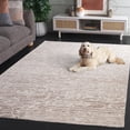 thumbnail image 3 of SAFAVIEH Ebony Dolkar Abstract Area Rug, Light Brown/Ivory, 6' x 9', 3 of 11