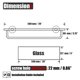 thumbnail image 2 of Estante de cristal para baño JQK TGS100L20-CH con toallero de 50 x 20 cm, 2 of 9