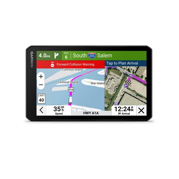 Garmin dezlCam OTR725 7-in GPS Navigator with Built-In Dash Cam - Black