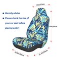 thumbnail image 3 of Rateoe Hawaiian Style Print Car Seat Cover,Elastic Car Seat Protector,Washable Durable Automotive Seat Cover Car Interior Accessories, 3 of 5