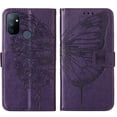 thumbnail image 5 of Case for OnePlus Nord N100 5G Premium Leather Embossing Butterfly Magnetic Flip Cover, 5 of 5