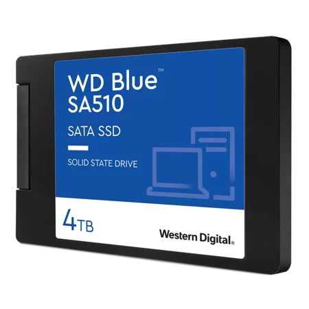 Western Digital 4TB WD Blue SA510 SATA SSD, Internal 2.5”/7mm Cased Solid State Drive - WDS400T3B0A