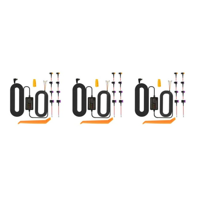 Maytalsory Portable And Universal Compatibility Type-C Hardwire Kit For DashCam Fast Charging Easy To Install MCIROhead 3Set