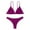 Purple, variant on Swim Suits for Women Solid Color Sexy Bikini Sets for Women Split Swimwears Bathing Suits,Black,S