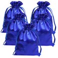 thumbnail image 1 of Bolsas de regalo Gbateri, 35 unidades, con cordón satinado de 13 x 18 cm, azul real, 1 of 6