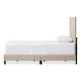 thumbnail image 2 of Baxton Studio Paris Modern And Contemporary Upholstered Tufting Platform Bed-Color:Beige, 2 of 6