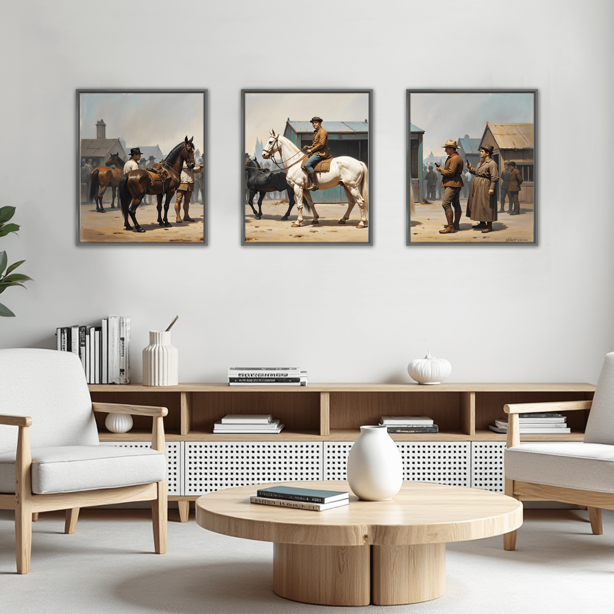 MAYEERTY Modern Abstract Wall Art Painting, Living Room Decor, Black Aluminum Alloy Frame, 23.6"x15.8"