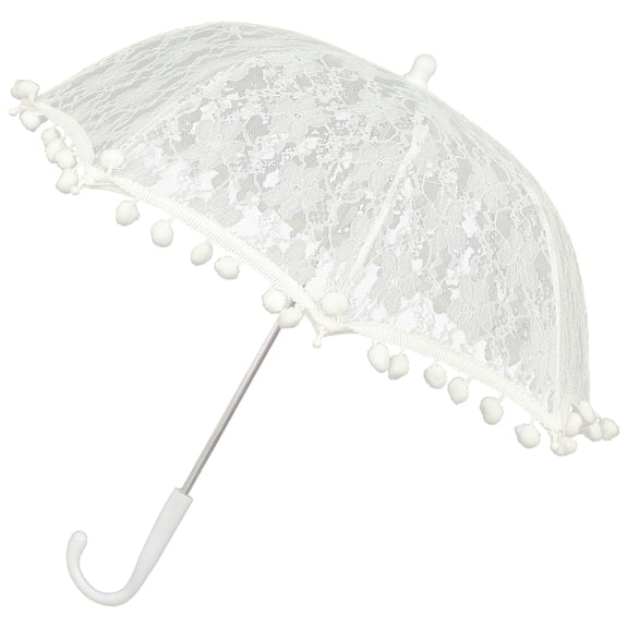 KAKOWELY Sombrilla de mano, sombrilla de novia, sombrilla de encaje para baile, decoración, accesorios de boda