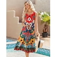 thumbnail image 3 of Vestido midi Zeagoo de verano sin mangas en A con bolsillos para mujer, 3 of 7