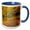 Blue/White, variant on 3drose, Usa, New Hampshire, White Mountains, Fall Color on Jefferson Notch Rd., 11oz Two-tone Green Mug