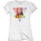 thumbnail image 1 of A Star Is Born - Camiseta de Ally Triángulo Geométrico de Algodón para Mujer (Blanco), 1 of 2