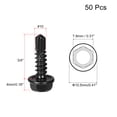 thumbnail image 2 of Uxcell Hex Washer Self Drilling Screws, #10 x 3/4" 410 Stainless Steel Sheet Metal Screw 50 Pack, 2 of 5