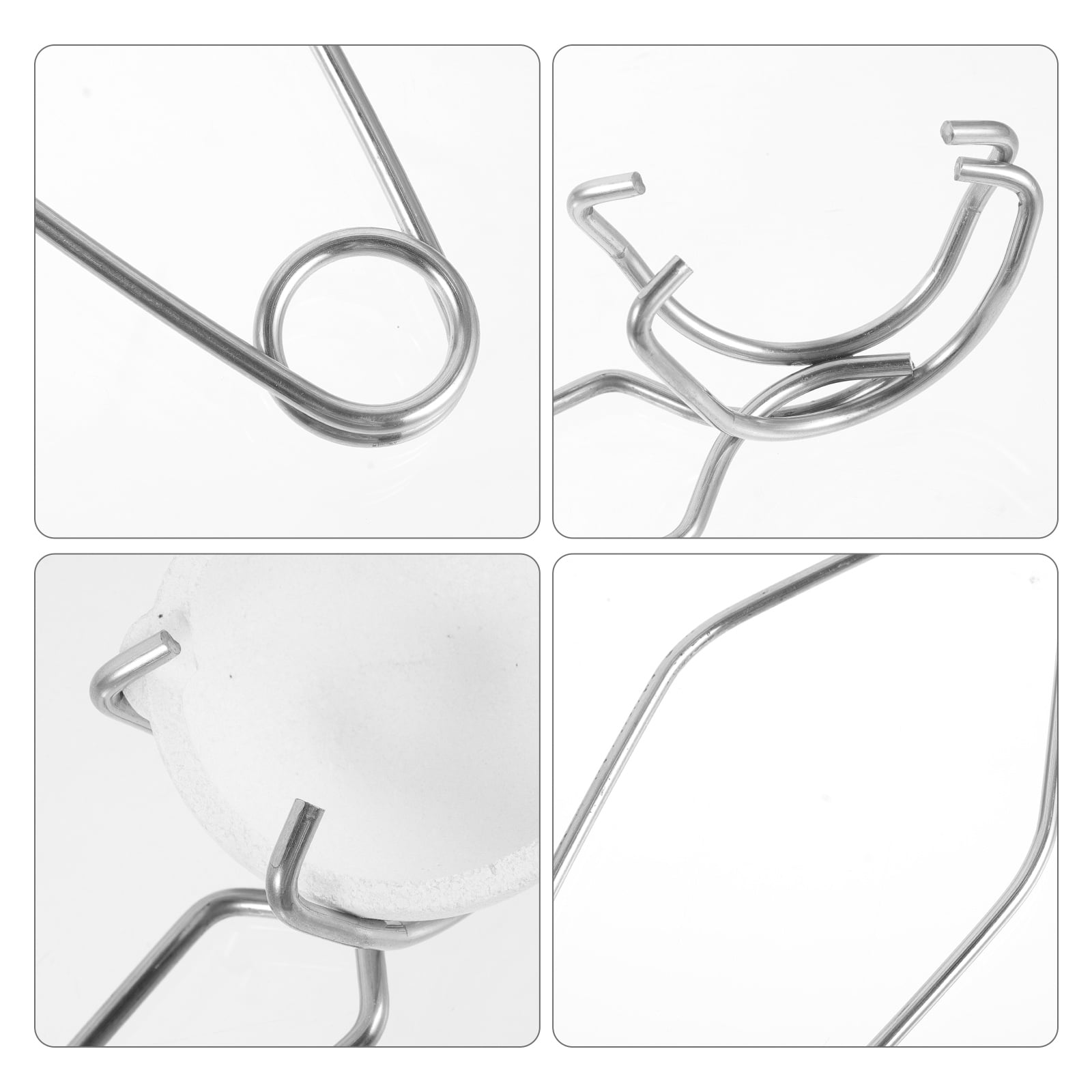 Yardwe Metal Melting Furnace Kit Metal Crucible Tong White 1 Set