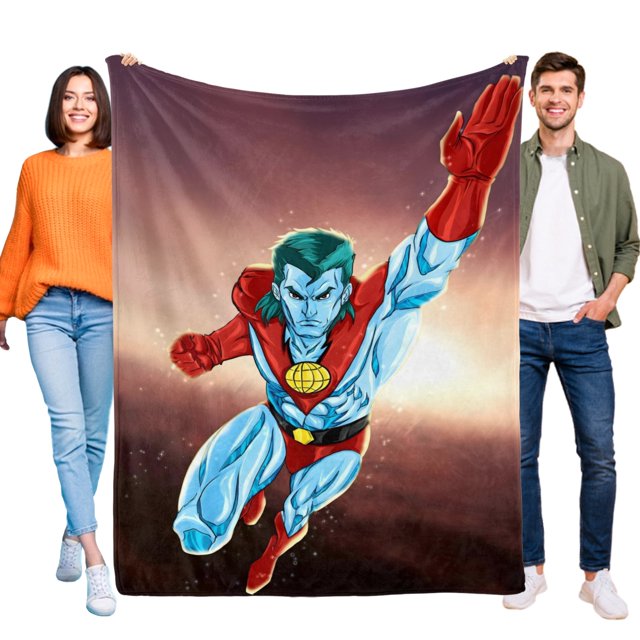 Capitán Planeta anti-pilling, suave, ligera, esponjosa y acogedora de lujo para hogar y cocina – Perfecta para niños y adultos,120X180cm