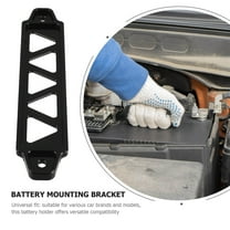 GOOHOCHY Universal Car Battery Holder Aluminum Alloy Battery Bracket with Five-Hole structure Secure Battery Fixing Bracket for Auto Battery Stability