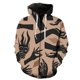thumbnail image 1 of Sudadera con capucha y cremallera para hombre, diseño abstracto de ojos de tigre, estilo hip hop, informal, de gran tamaño, estilo Harajuku, unisex, para primavera, 1 of 6