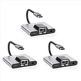 thumbnail image 1 of 3X Adaptador de Red LAN Tipo C una Ethernet Hub USB C una Estación de Acoplamiento de Carga Rápida PD de Audio de 3,5 mm para Teléfono Móvil Portátil, 1 of 5