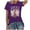 Purple, variant on LUOGENLI Tops for Women Dressy Casual Country Country Music Shirt for Women Vintage Tennessee Graphic Tshirts Western Short Sleeve Tee Tops Red Size L