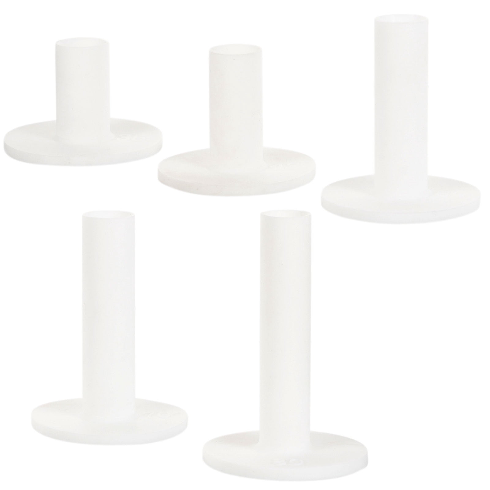 CRILSTYLEO Silicone Golf Tees White for Outdoor Use Stronger Shot 20Pcs