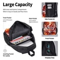 thumbnail image 4 of Balery Red Sun Flame Fox Mochila Escolar 3 en 1 para Niños - Mochila Resistente con Lonchera Térmica y Estuche - Mochila Escolar para Niños y Niñas, 4 of 7
