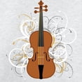 thumbnail image 3 of CafePress - Violin Swirls (For Dark Colours) Sweatshirt - Kids Sweatshirt, Youth Crew Neck Sweatshirt, 3 of 4