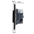 thumbnail image 4 of Eu Crystal Glass Panel Socket 230v 16a German Wall Socket 86mm*86mm, 4 of 4