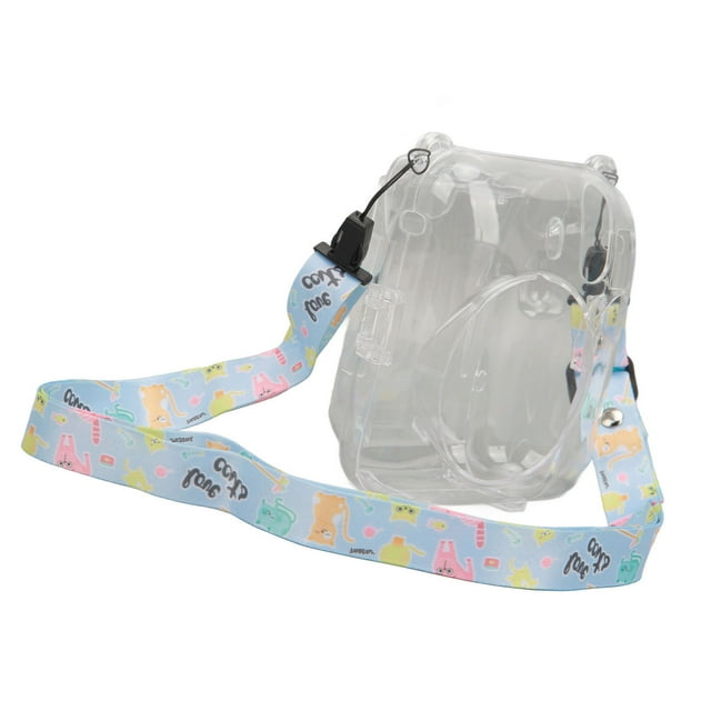 Camera Case, Portable Shoulder Strap, Sticker, for Mini 12, with Transparent Shell, 1:1 Opening Design, Photo Storage Compartment, and Skin Friendly Touch