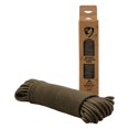 thumbnail image 1 of ITACORDA - Cuerda trenzada ecológica de 90 pies - Cuerda de anclaje para camping con bandera resistente multiusos Cuerdas resistentes para interiores y exteriores - Beige náutico - 6 mm de grosor, 1 of 1