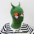 thumbnail image 3 of Gorro de cosplay con cuernos de toro, cálido, suave y acogedor, para adultos y niños, 3 of 4