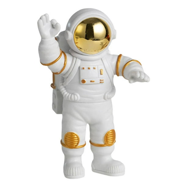 Figuras de astronauta para niños, estatuas de astronautas, adornos, 9 figuras de mesa de acción, manualidades, regalo, 5, 8, decoración de astronautas para niños vivos Posición dorada