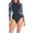 Green, variant on Yuanlook One Piec Rash Guard Swimsuits for Womens Long Sleeve Bathing Suit Tummy Control Printed Surfing Swimwear,Green,M