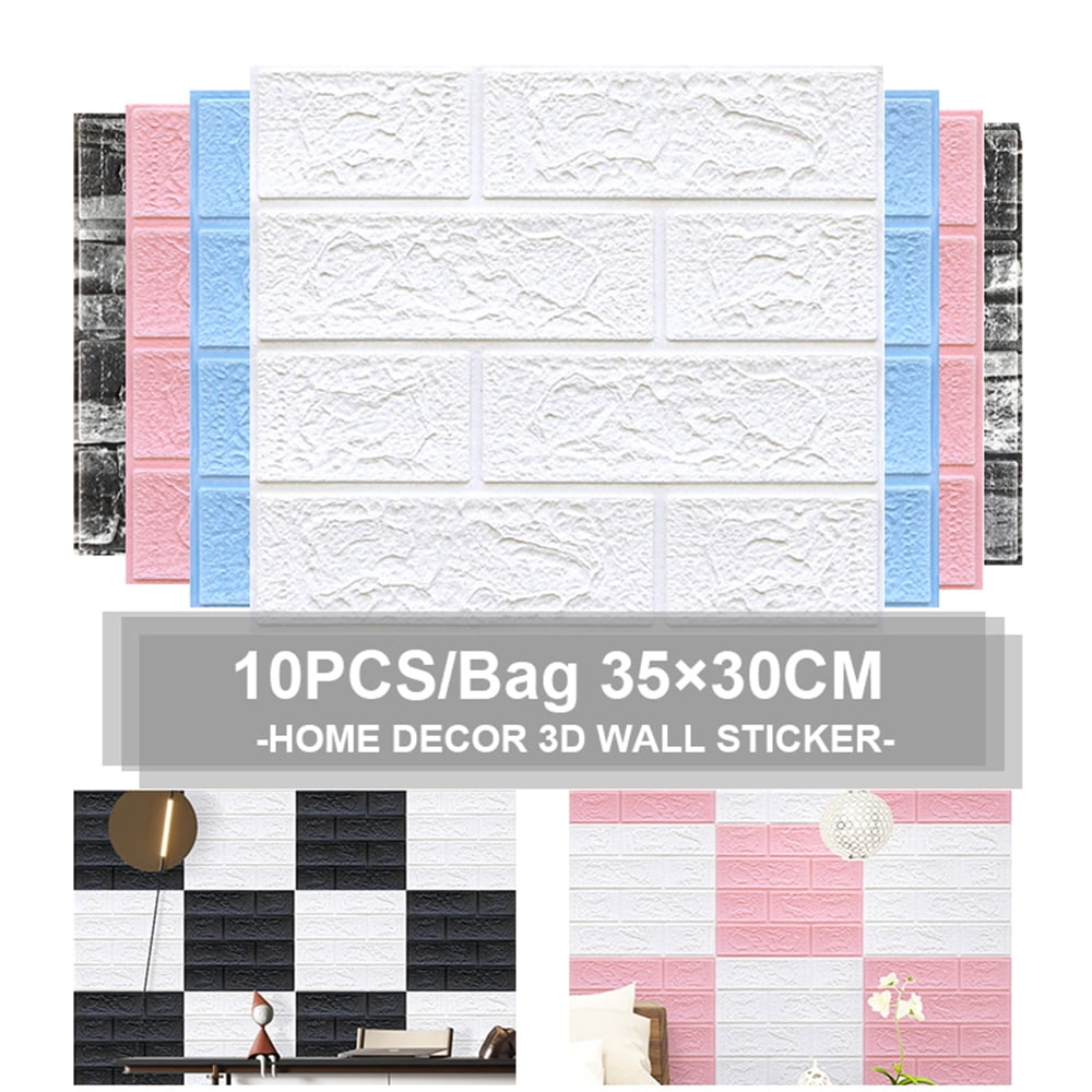 1pcs 35*30cm Wallpaper Brick 3d Wall Sticker Foam Self Adhesive