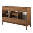 thumbnail image 6 of Vanity Cabinet (Sink not included), White Walnut, Wood, Mid Century Hotel Bedroom Bathroom, Modern Contemporary HB33358, 6 of 9