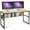 Natural, variant on Giantex Industrial Computer Desk, Industrial Writing Desk w/Storage Shelf, Large Desktop, Sturdy Metal Construction, Contemporary Working Table for Home, Office, Small Space