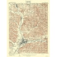 thumbnail image 2 of USGS 15x18 Gold Ornate Wood Framed with Double Matting Museum Art Print Titled - Newark Ohio Quad - USGS 1909, 2 of 4
