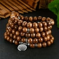 thumbnail image 3 of [1pc Mala Wooden Wrapped Beads] 1pc 108 Mala Beads Wooden Wrapped Bracelets, Yoga Bracelets For Men Women,11, 3 of 10