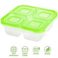 thumbnail image 3 of AVLA Lot de 10 Boîtes à Collations Bento, Contenants Réutilisables pour Préparation de Repas, Boîtes à Lunch Bento à 4 Compartiments, Contenants de Stockage Alimentaire Empilables pour le Travail et les Voyages, 3 of 8