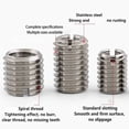 thumbnail image 4 of Pack of 10 High Strength Stainless Steel Slotted Thread Inserts Ideal for Projects and Professional Repairs Daily Use, 4 of 9