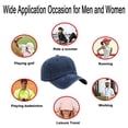 thumbnail image 5 of Gorra de béisbol de verano para mujer, ajustable, con circunferencia de 54 a 60 cm, suave, con visera curva retro, color sólido, 5 of 5