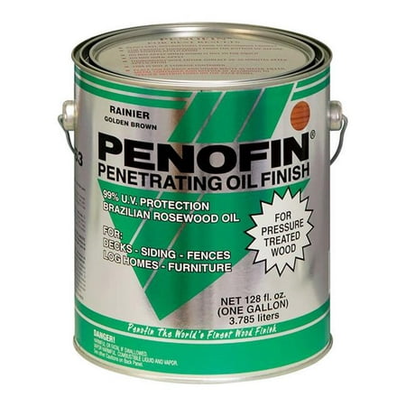 Penofin 1738178 Transparent Yosemite Oil-Based Pressure Treated Wood Stain, 1 gal - Case of (Best Stain For Pressure Treated Deck)