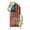 Blue Brown, variant on Anniversary USA Flag Arch Backdrop Cover 5FT, Retro Blue Star Red Striped Spandex Fitted Stretchy Arch Stand Covers, Round Top Chiara Backdrop Cover for Wedding Party Birthday Baby Shower
